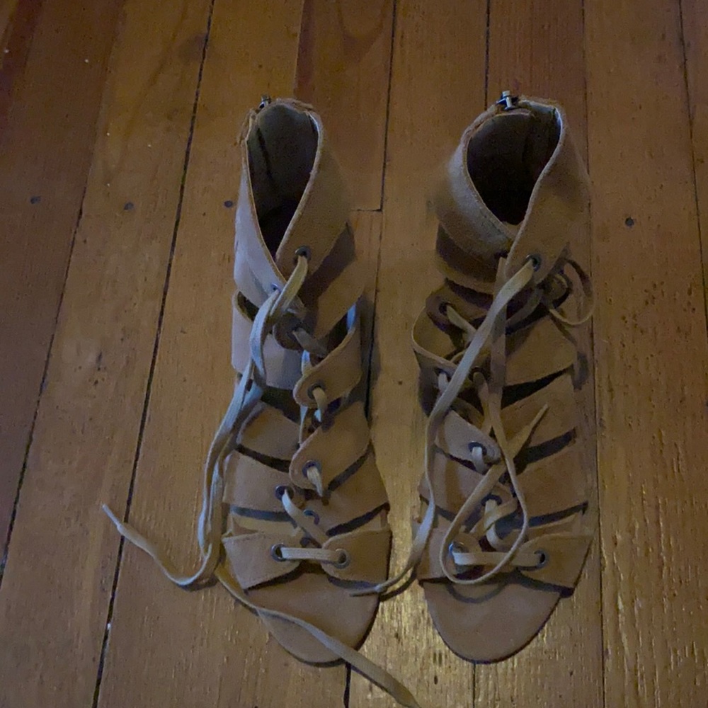 Lace up sandals